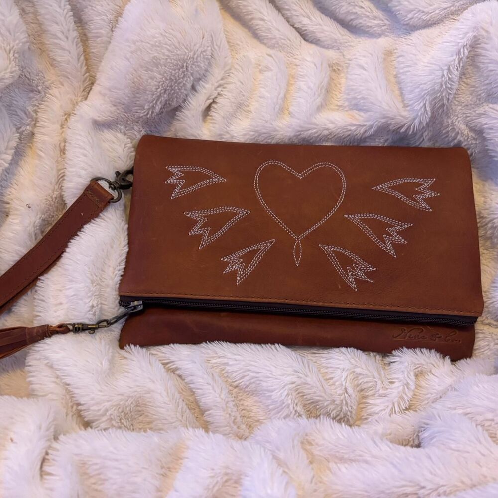 Nena & Co.  Women's Brown Clutch